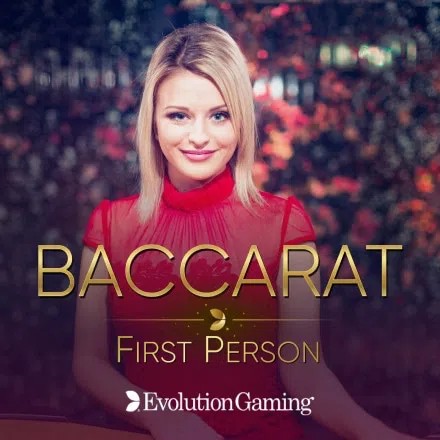 Table Games logo of First Person Baccarat from Evolution at Alf Casino