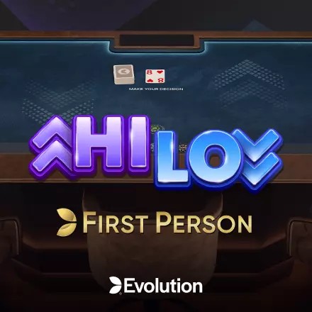First Person Hi Lo logo by Evolution Alf Casino