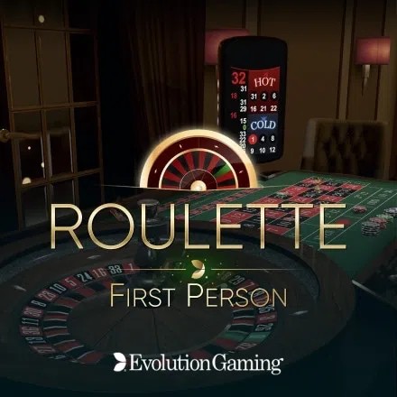 First Person Roulette slot logo by Evolution at Alf Casino