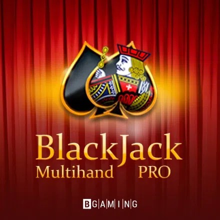 Multihand Blackjack Pro slot visual from BGAMING available on alf-casino.de