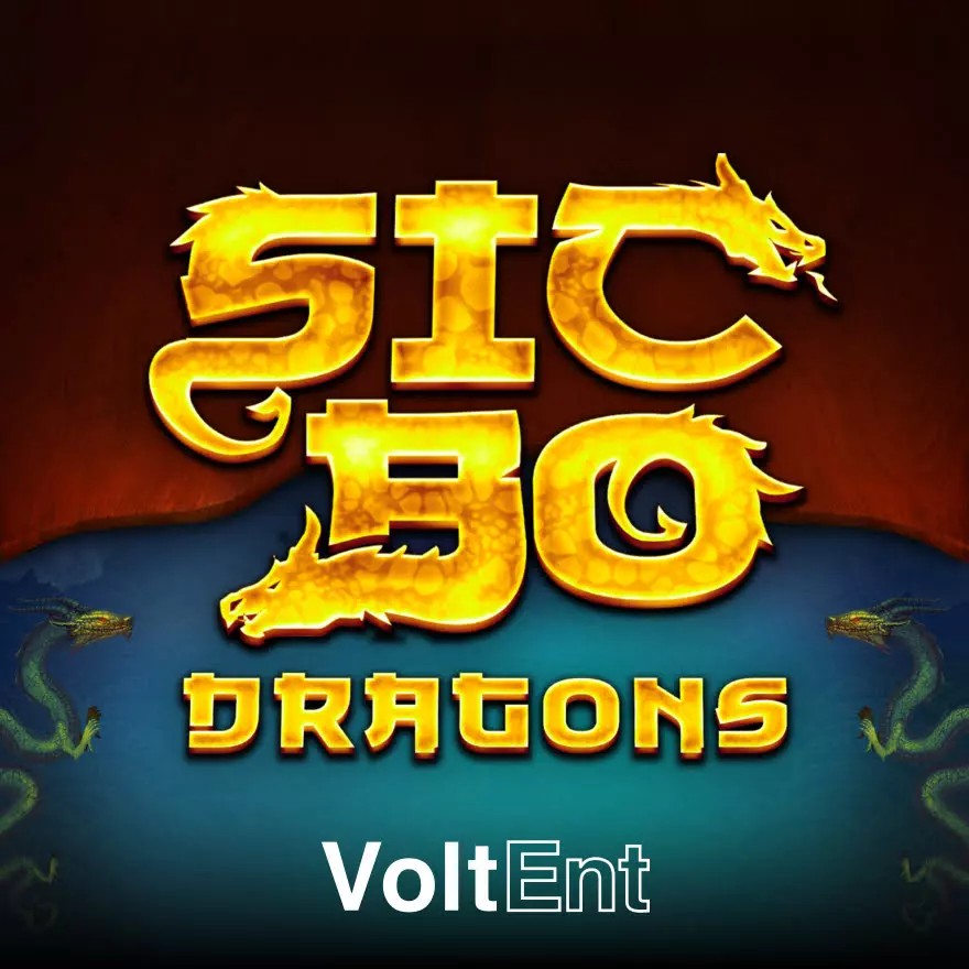 Official Table Games logo: Sic Bo Dragons by VoltEnt at Alf Casino