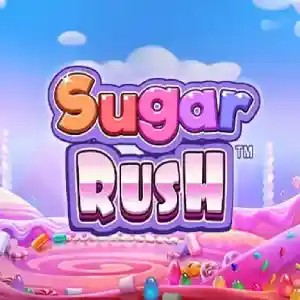 Sugar Rush online game logo by Pragmatic Play on alf-casino.de